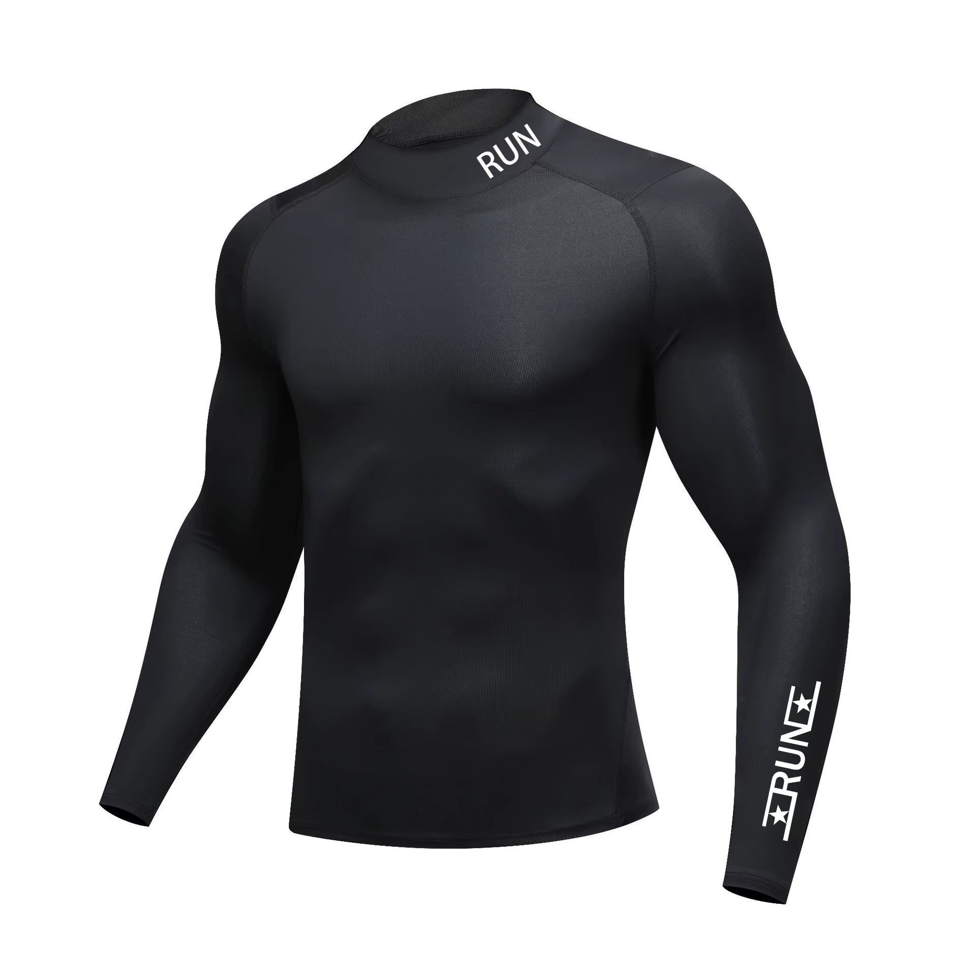 New Running T-Shirt Men'S Long Sleeve Compression Shirt Gym Training Top Man Bodybuilding Workout Clothing